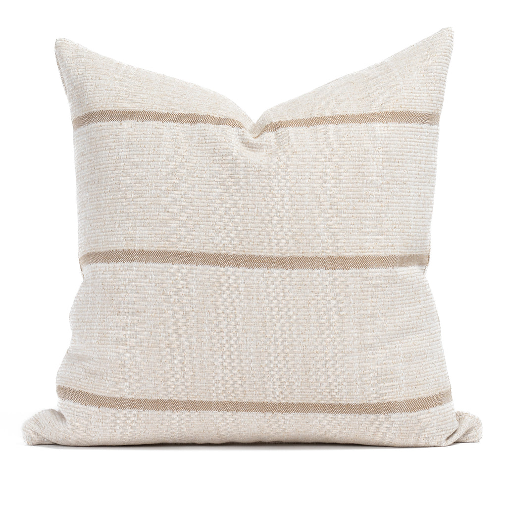 Carlin Stripe 22x22 Pillow, Amber