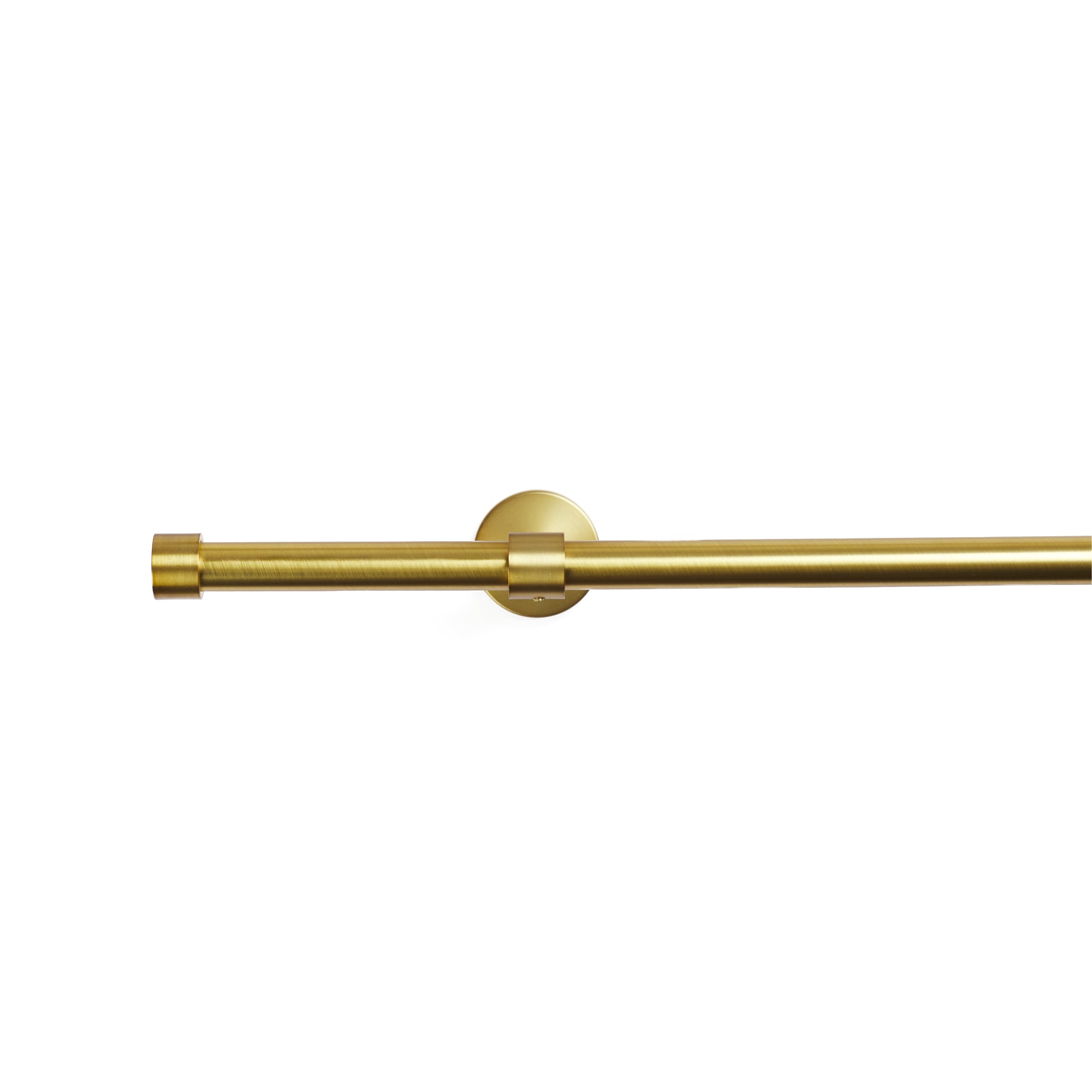 Tonic Living Gold 4 ft café curtain rod with enclosed bracket.