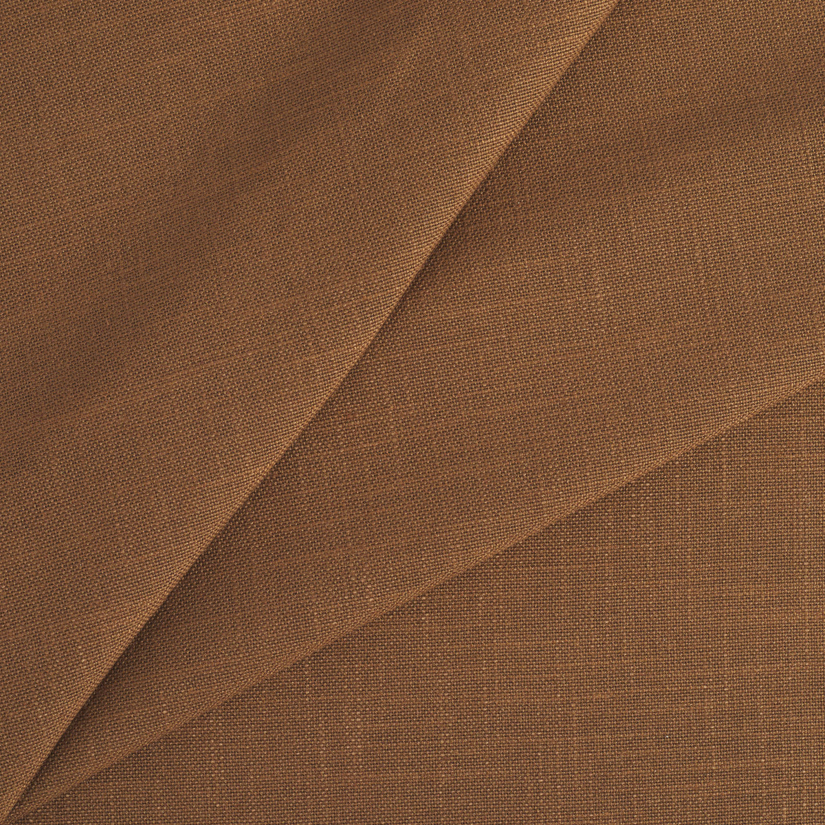 Tonic Living Hampton Fabric in Cinnamon, a durable russet brown upholstery fabric with a soft woven texture and Belgian linen look.