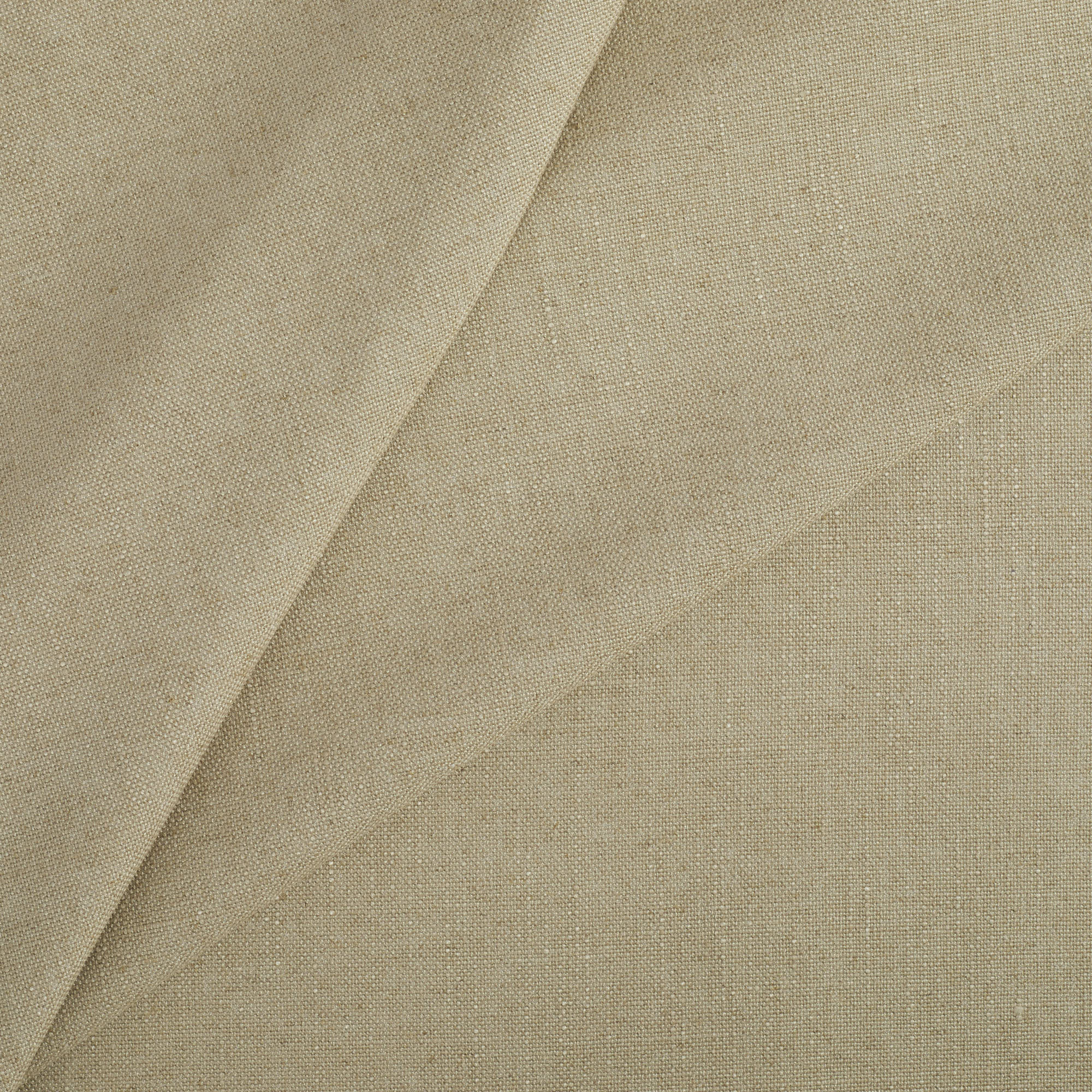 Tonic Living Hampton Flax performance fabric with a soft beige woven texture inspired by Belgian linen.