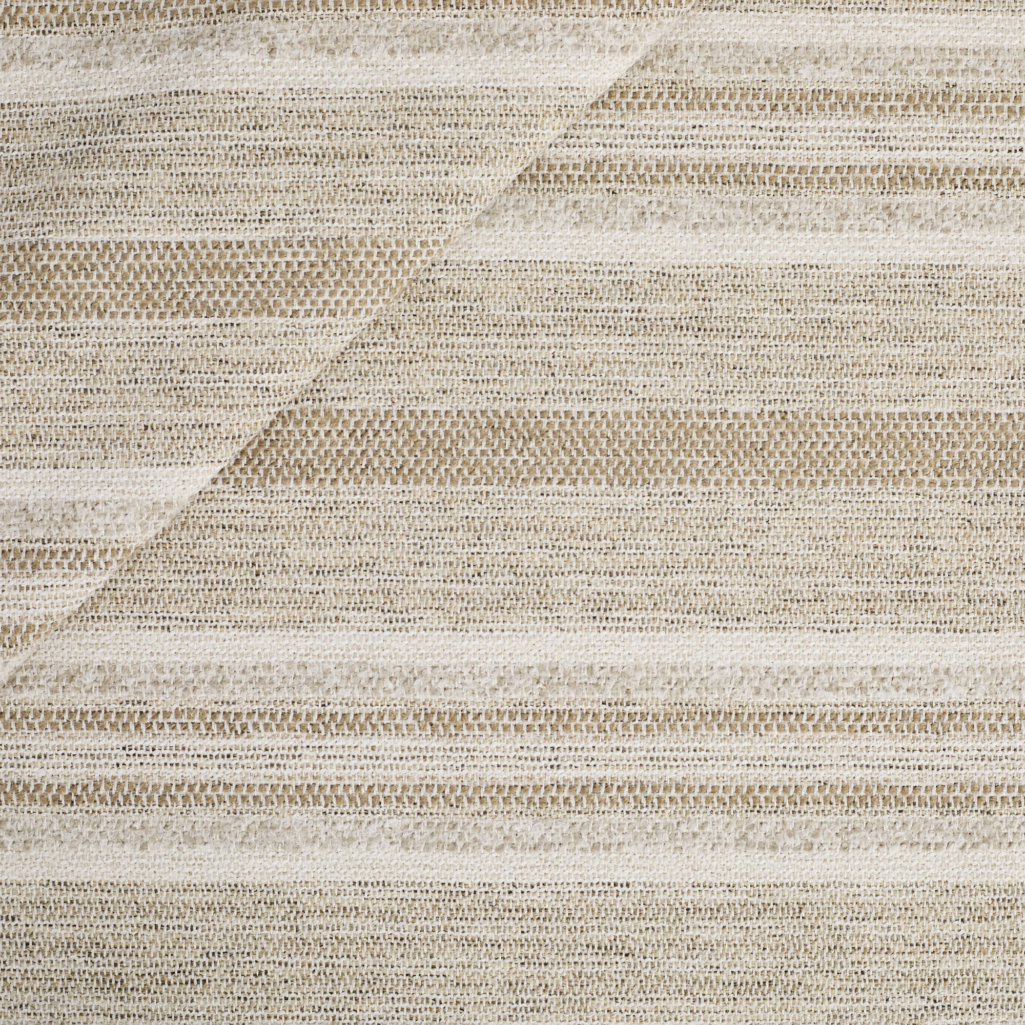 Tonic Living Indie Stripe Fabric in Sand, a neutral high-performance upholstery fabric with tonal horizontal stripes.