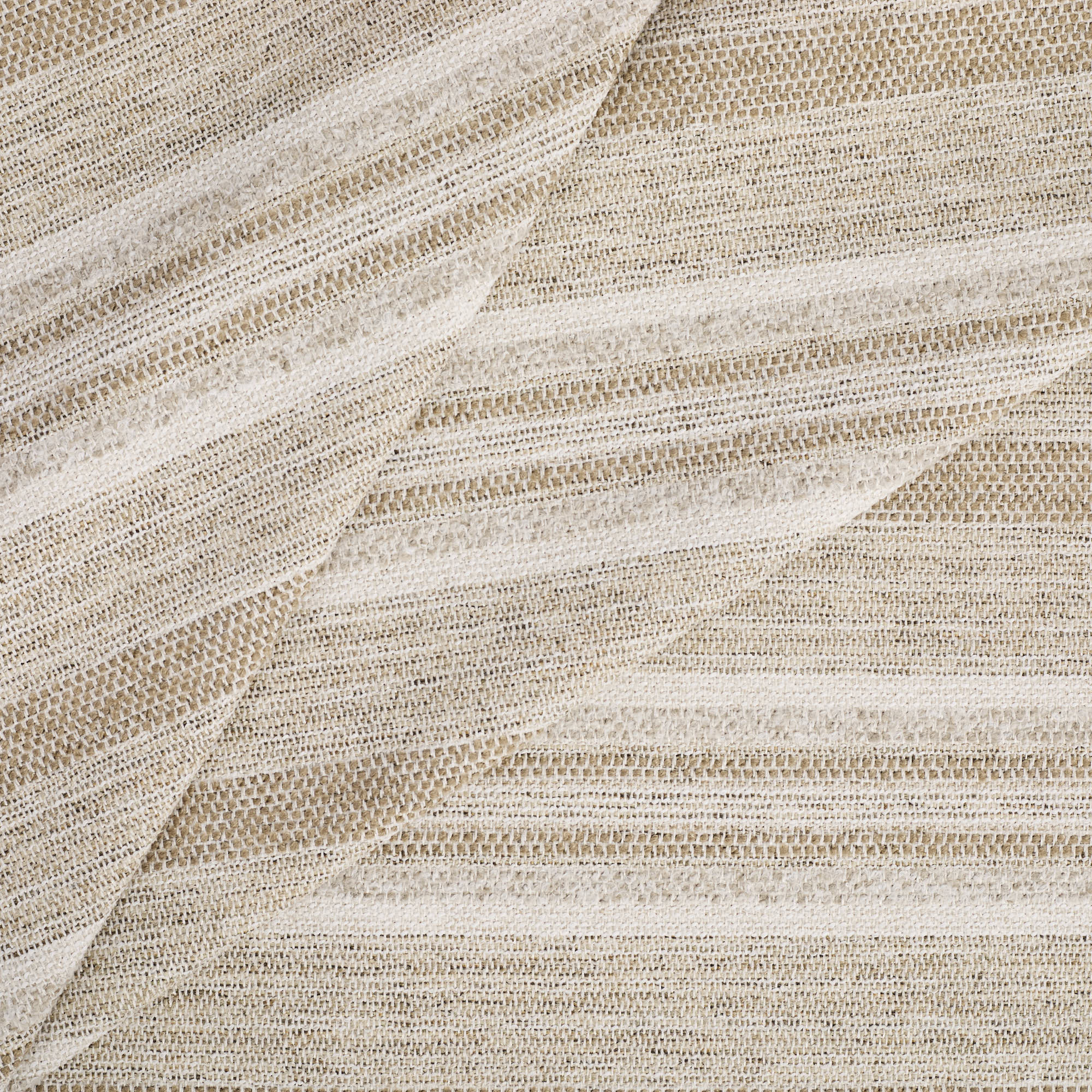 Tonic Living Indie Stripe Sand home decor fabric featuring a woven texture and tonal neutral stripe.