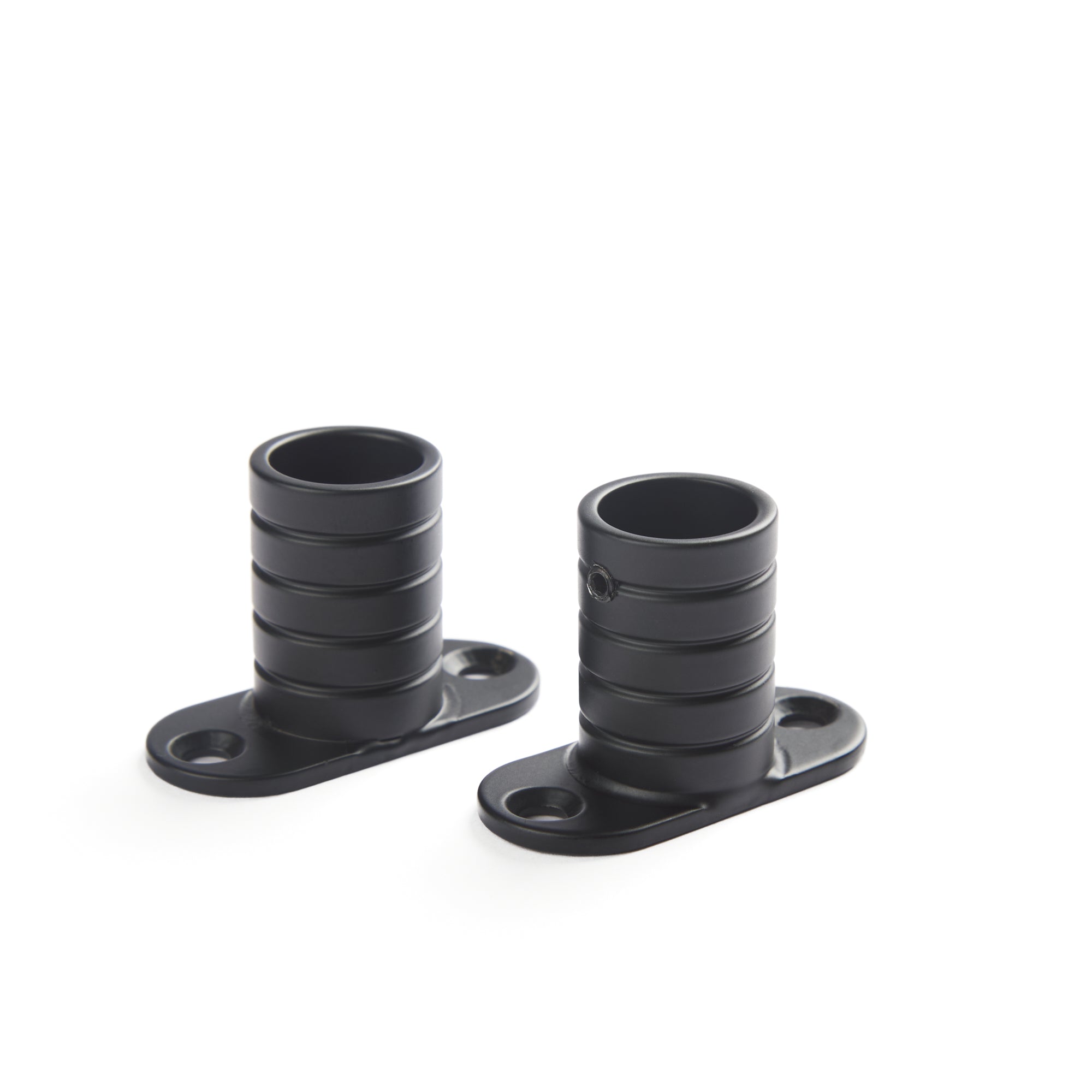 Tonic Living Black café rod inside mount brackets, pair.