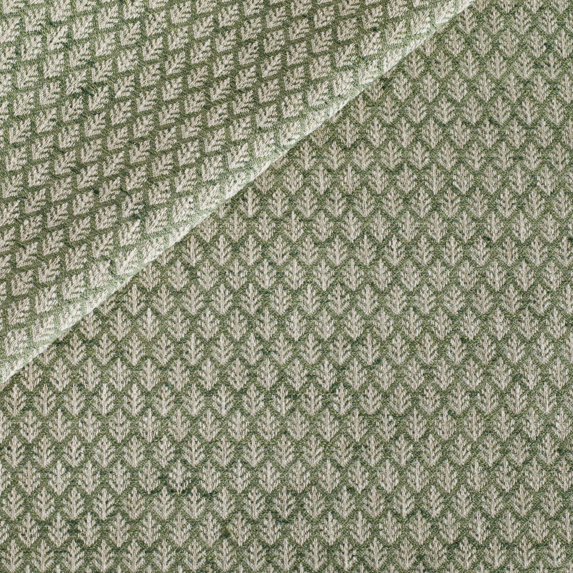 a leafy green small leaf patterned home decor fabric