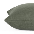 Close-up side view of Loden Sage toss pillow by Tonic Living — dusty sage green tone with a relaxed, organic texture.