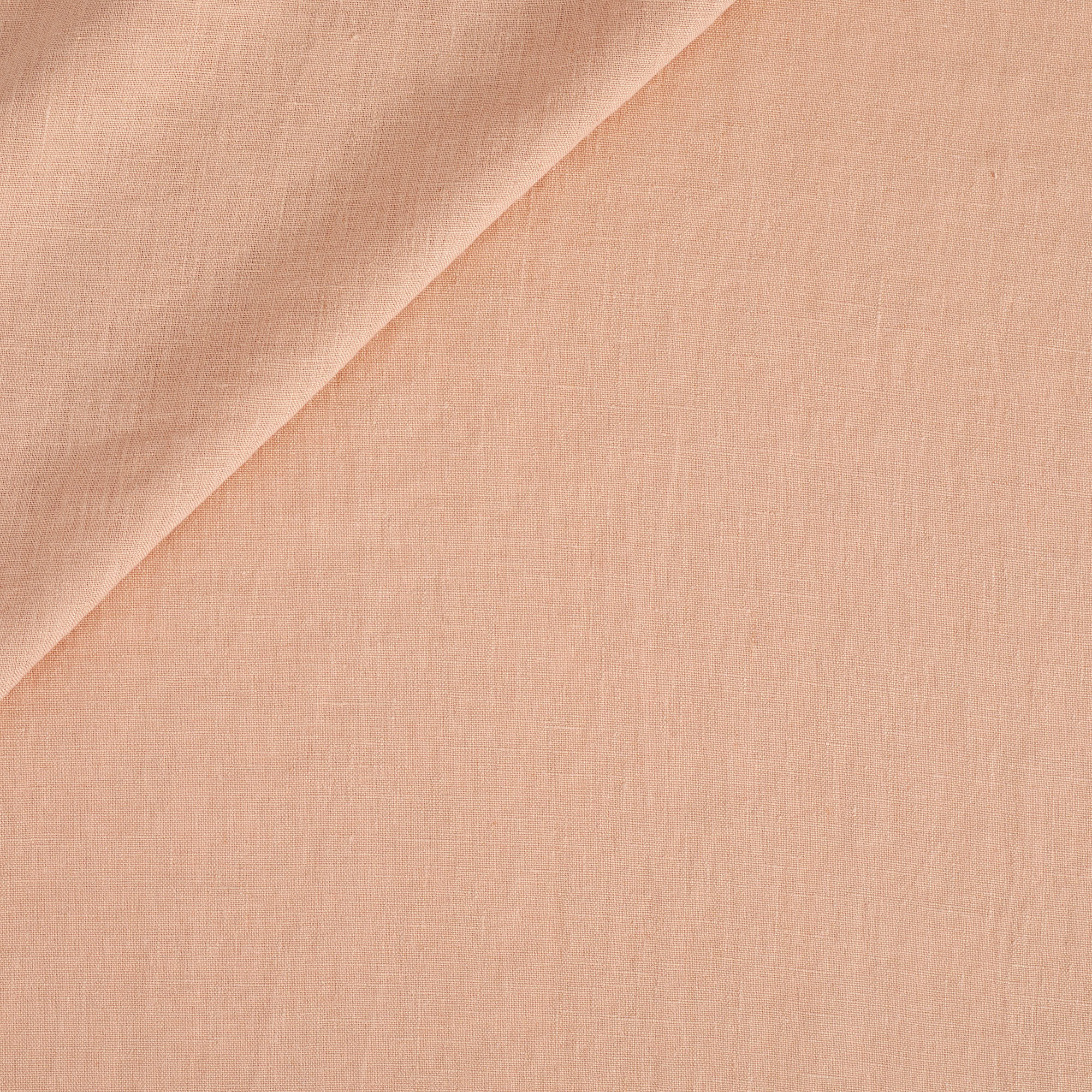 Tonic Living Pietra Double Width Linen in Salmon Pink, a soft salmon linen drapery fabric with subtle slub texture.