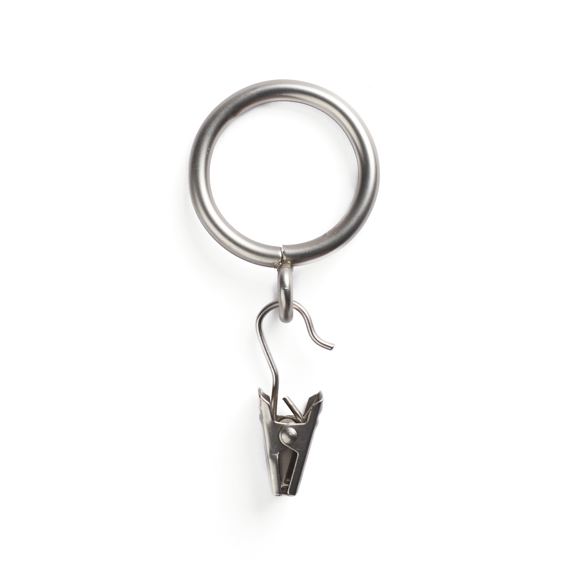 Tonic Living Pewter café rod ring with curtain clip.