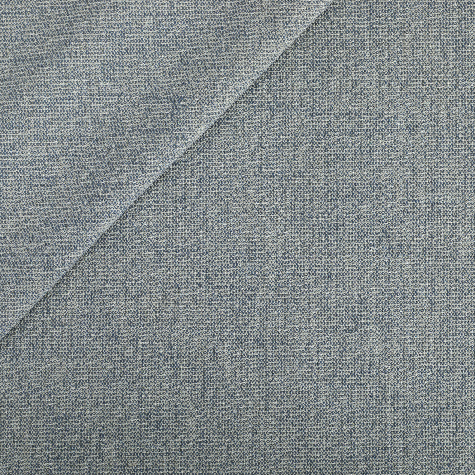 Tonic Living Troy InsideOut Fabric in Denim, a blue indoor/outdoor upholstery fabric with a linen-inspired texture.