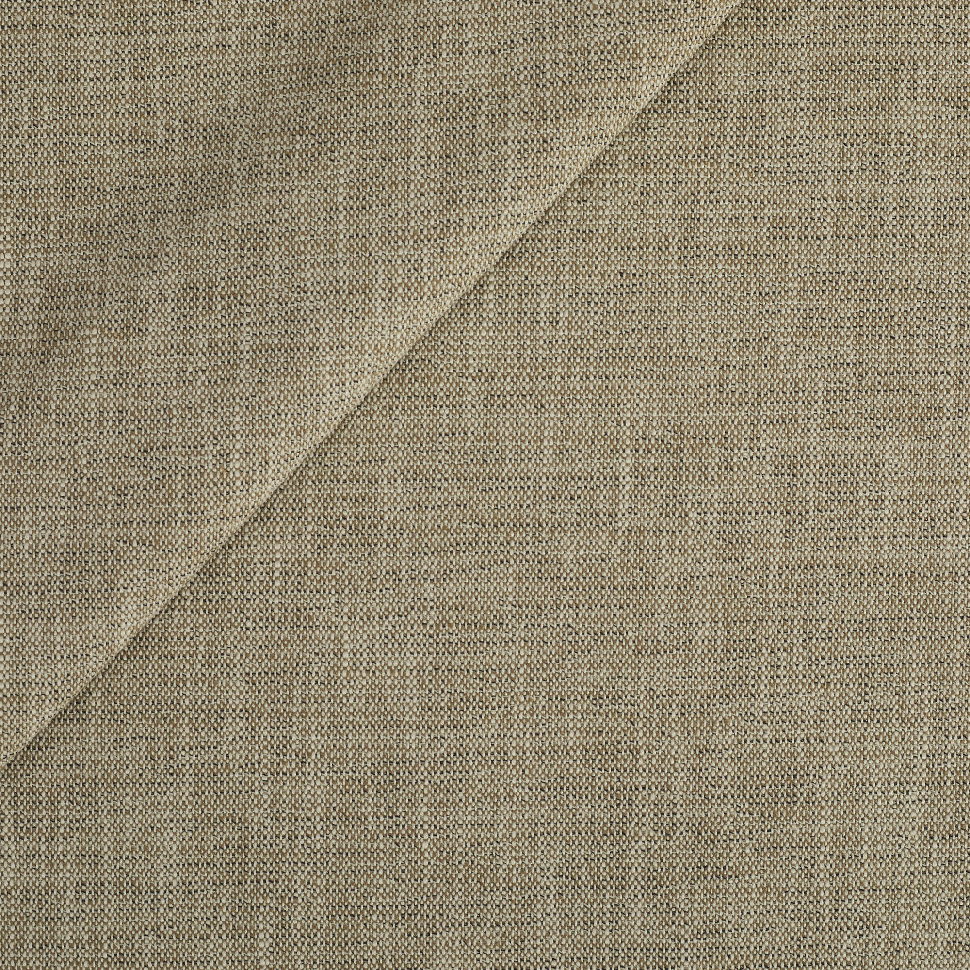Tonic Living Troy InsideOut Fabric in Tweed, a warm neutral indoor/outdoor upholstery fabric in beige and brown.