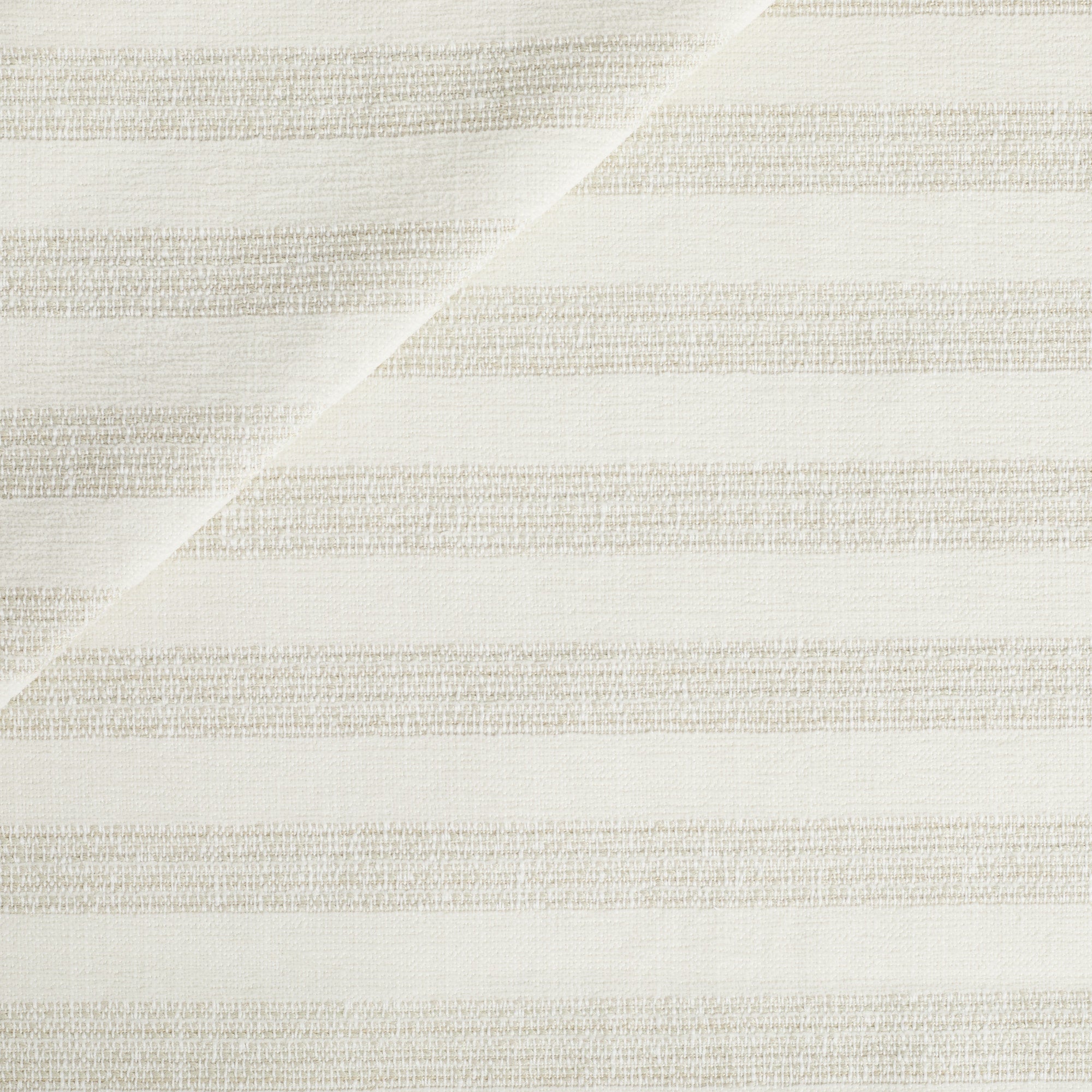 Tonic Living Vera InsideOut Fabric in Pearl, a soft white indoor/outdoor upholstery fabric with subtle textured stripes.