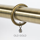 Drapery and curtain rings from Tonic Living, old gold