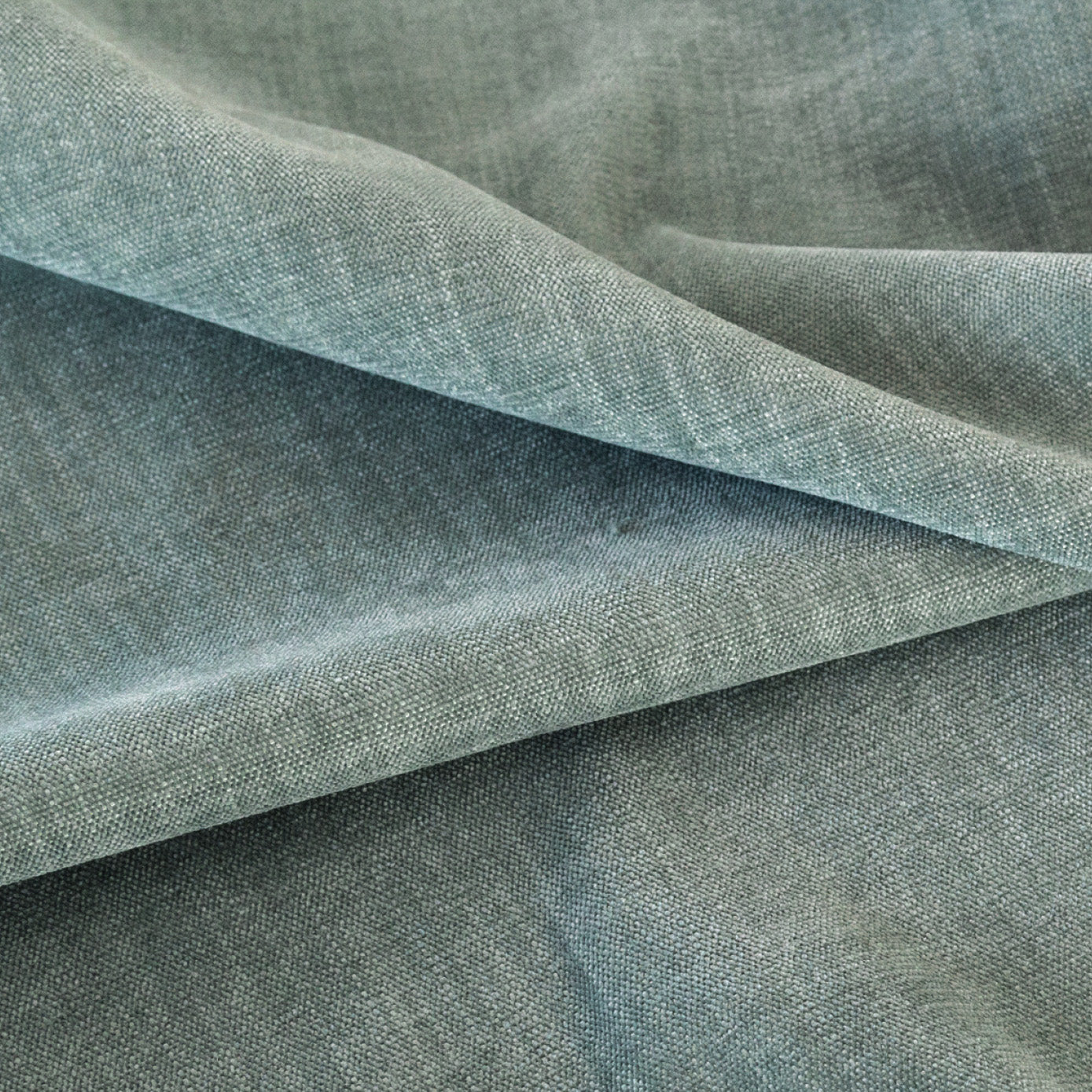 Orson Velvet, Celadon, a gray green drapery weight velvet from Tonic Living