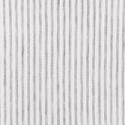 Verona Stripe, an ivory with black stripe linen fabric from Tonic Living