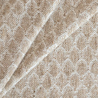 a cream and light brown wheat sheaf pattern upholstery fabric