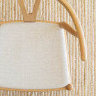 cream high performance upholstery fabric with a fine texture.