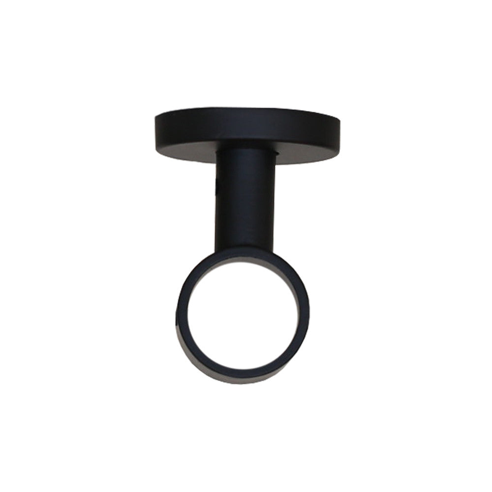 Black ceiling bracket drapery hardware from Tonic Living