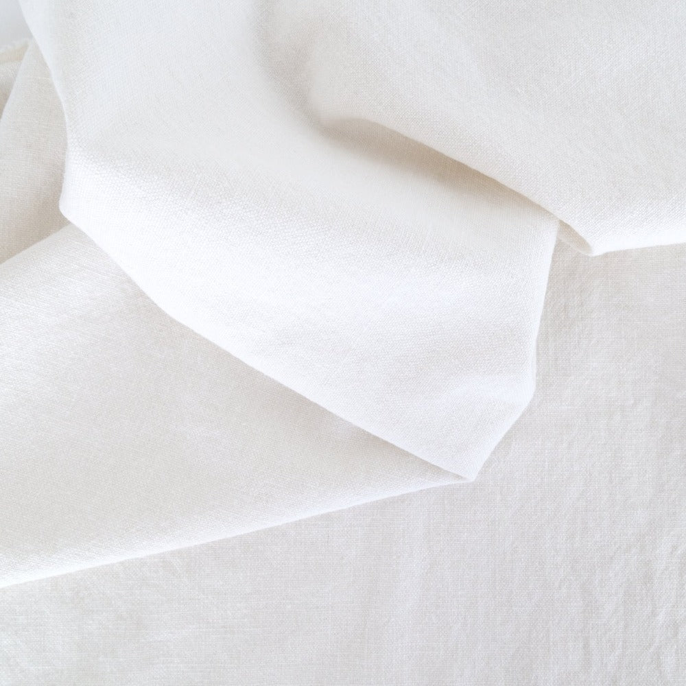 Cleary Ellen Degeneres white linen cotton fabric from Tonic Living