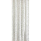 a soft white and beige floral print curtain fabric