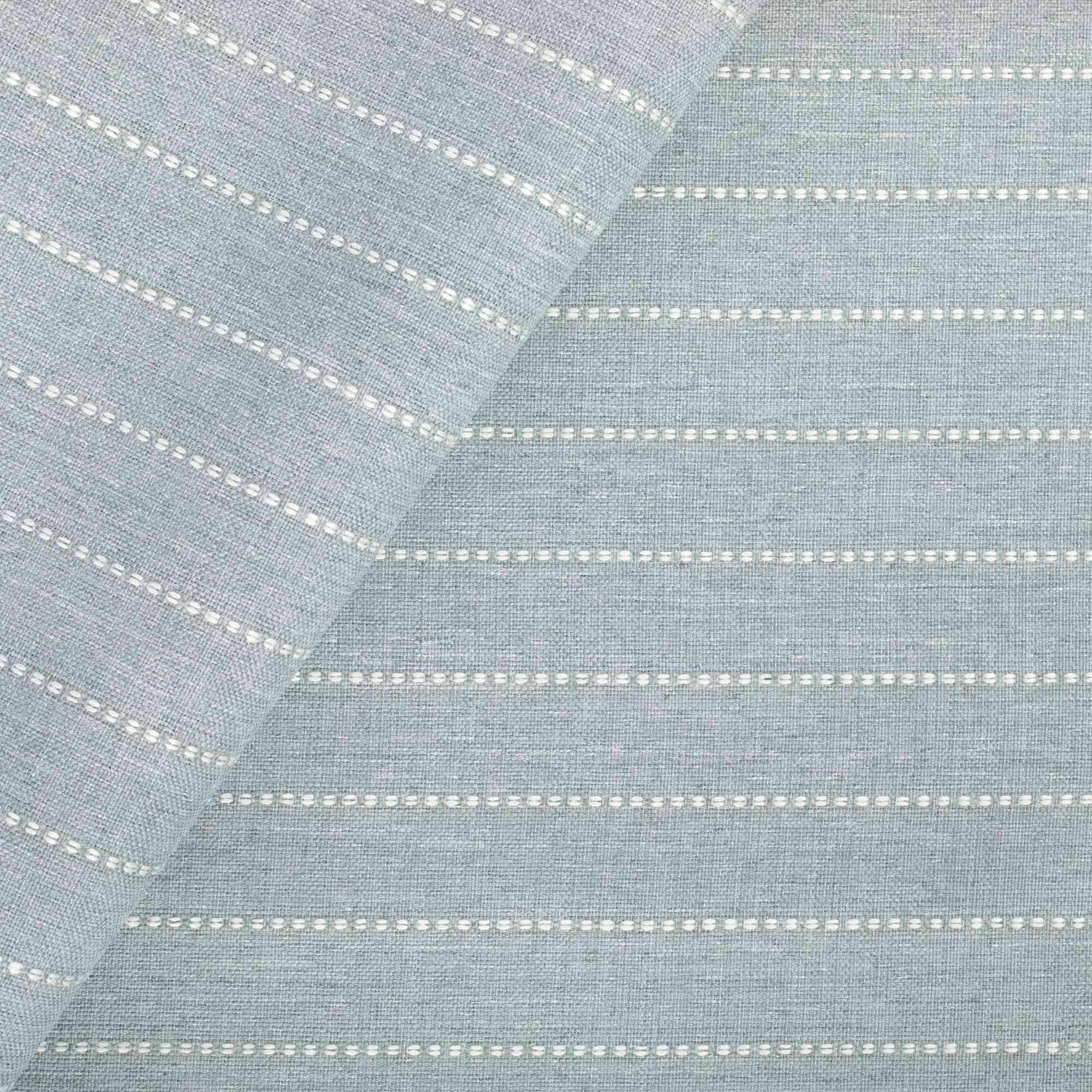 Fontana Cloud, a pale blue grey and white stripe indoor outdoor fabric from Tonic Living