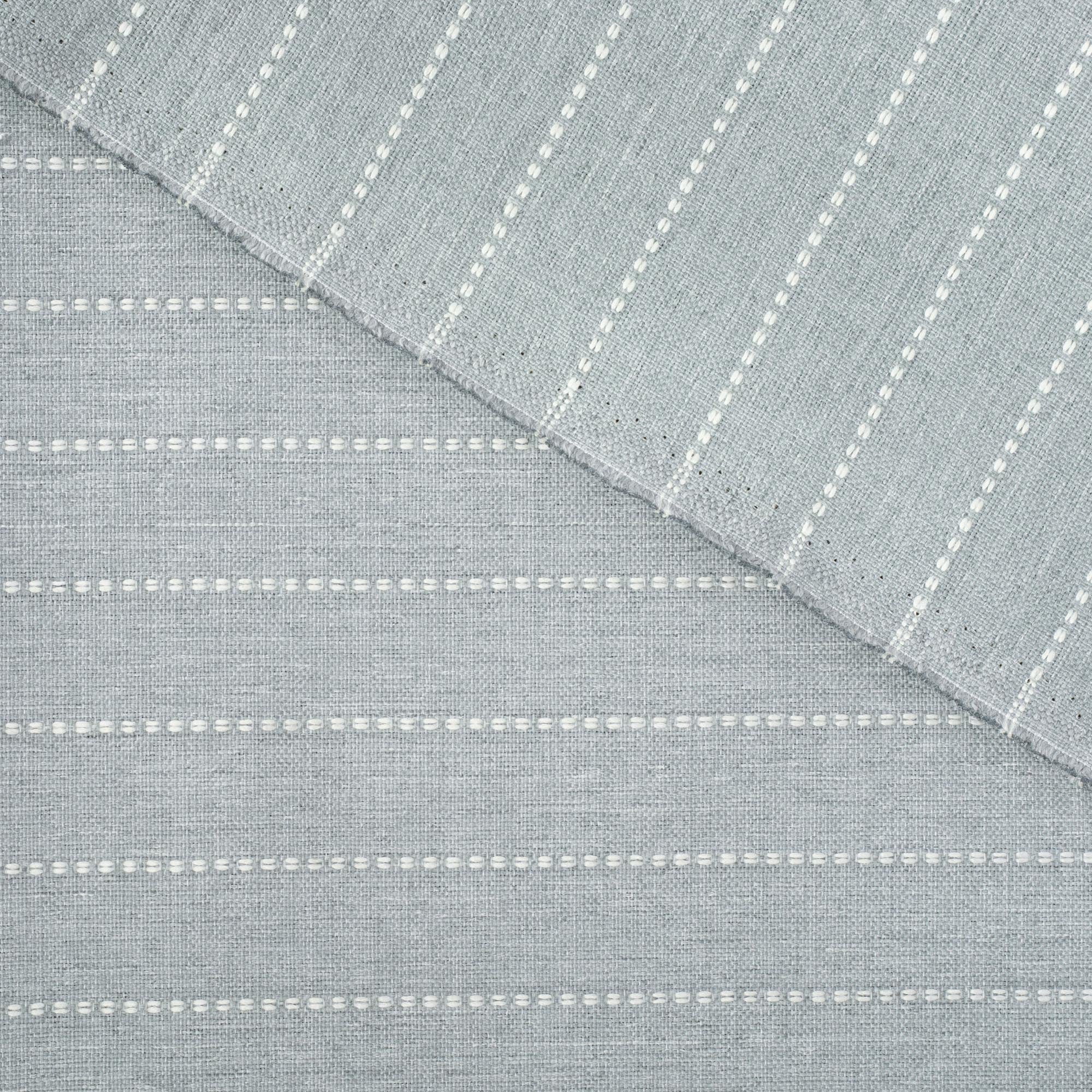 Fontana Cloud, a pale blue grey and white stripe indoor outdoor fabric : view 4