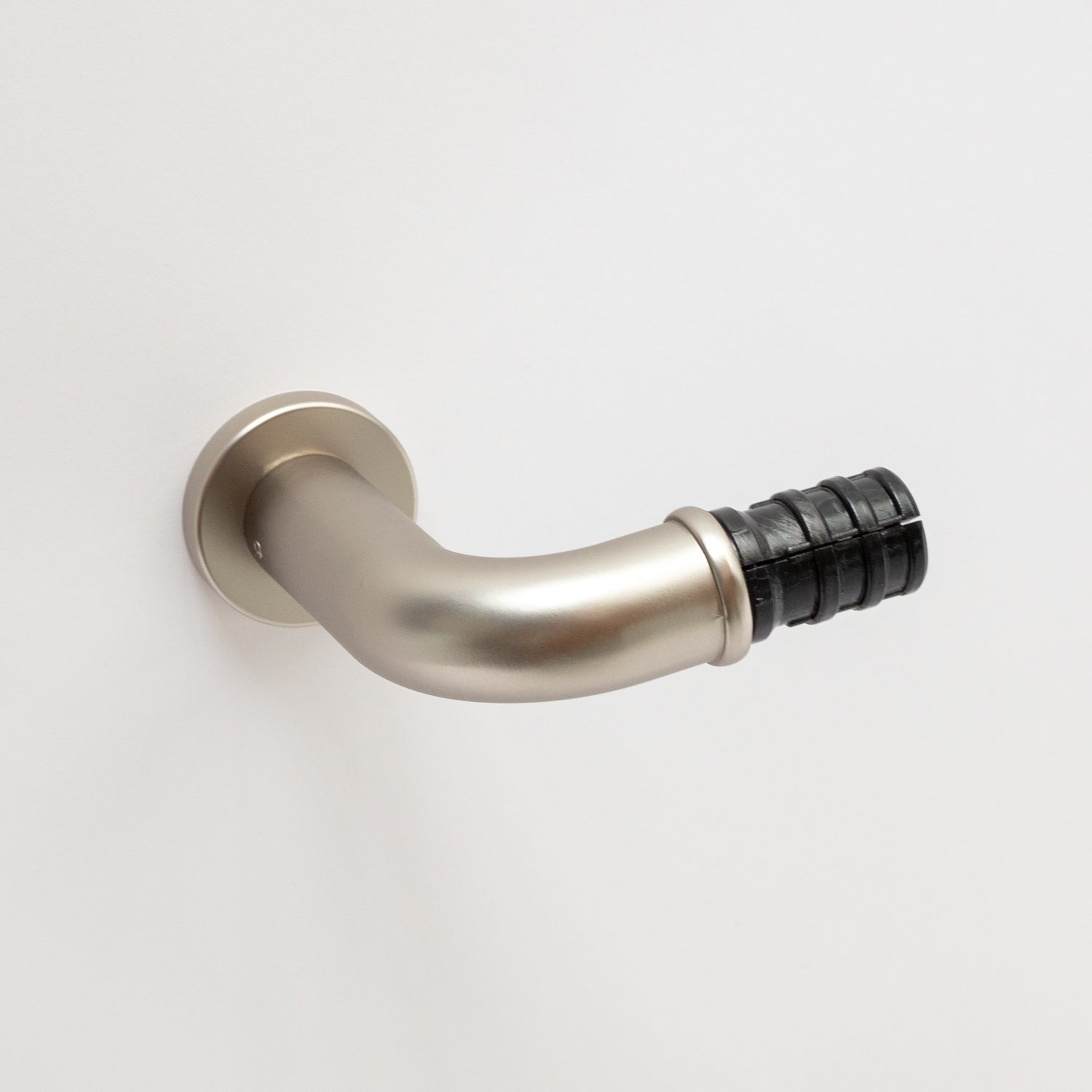 French Return Bracket for drapery rods in pewter