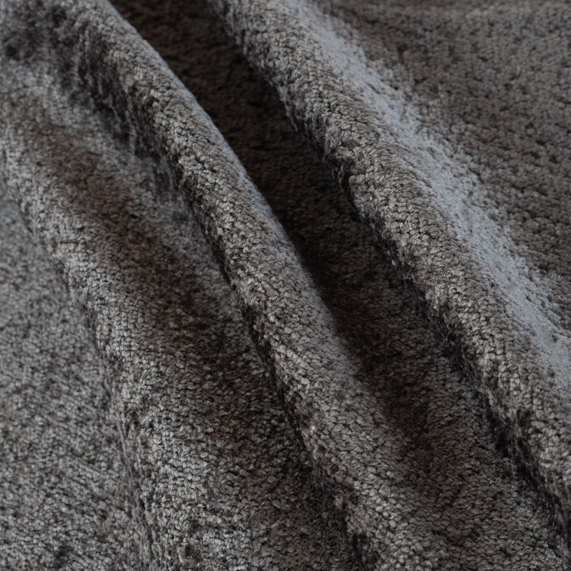 Ginsberg Velvet Pewter, a charcoal grey brushed velvet upholstery fabric : view 2