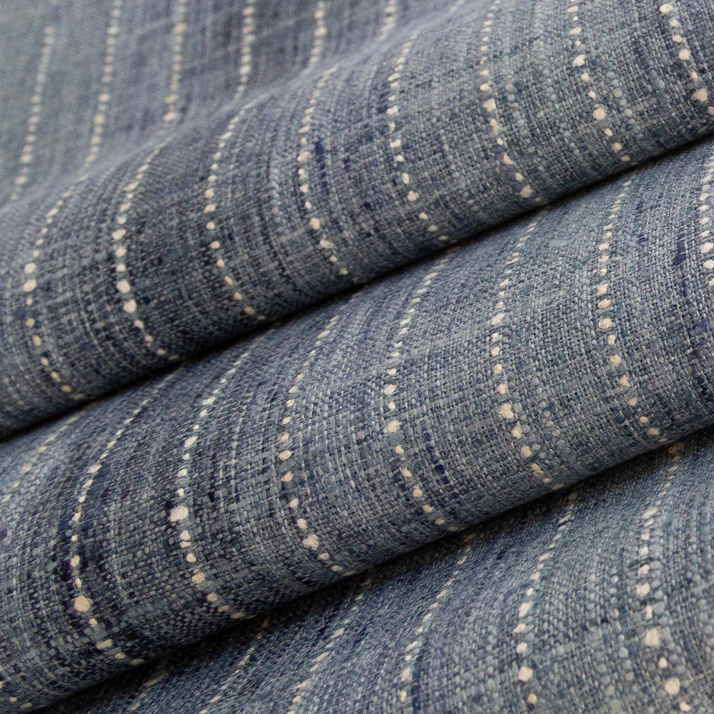 Hyden blue tones ombre stripe fabric from Tonic Living