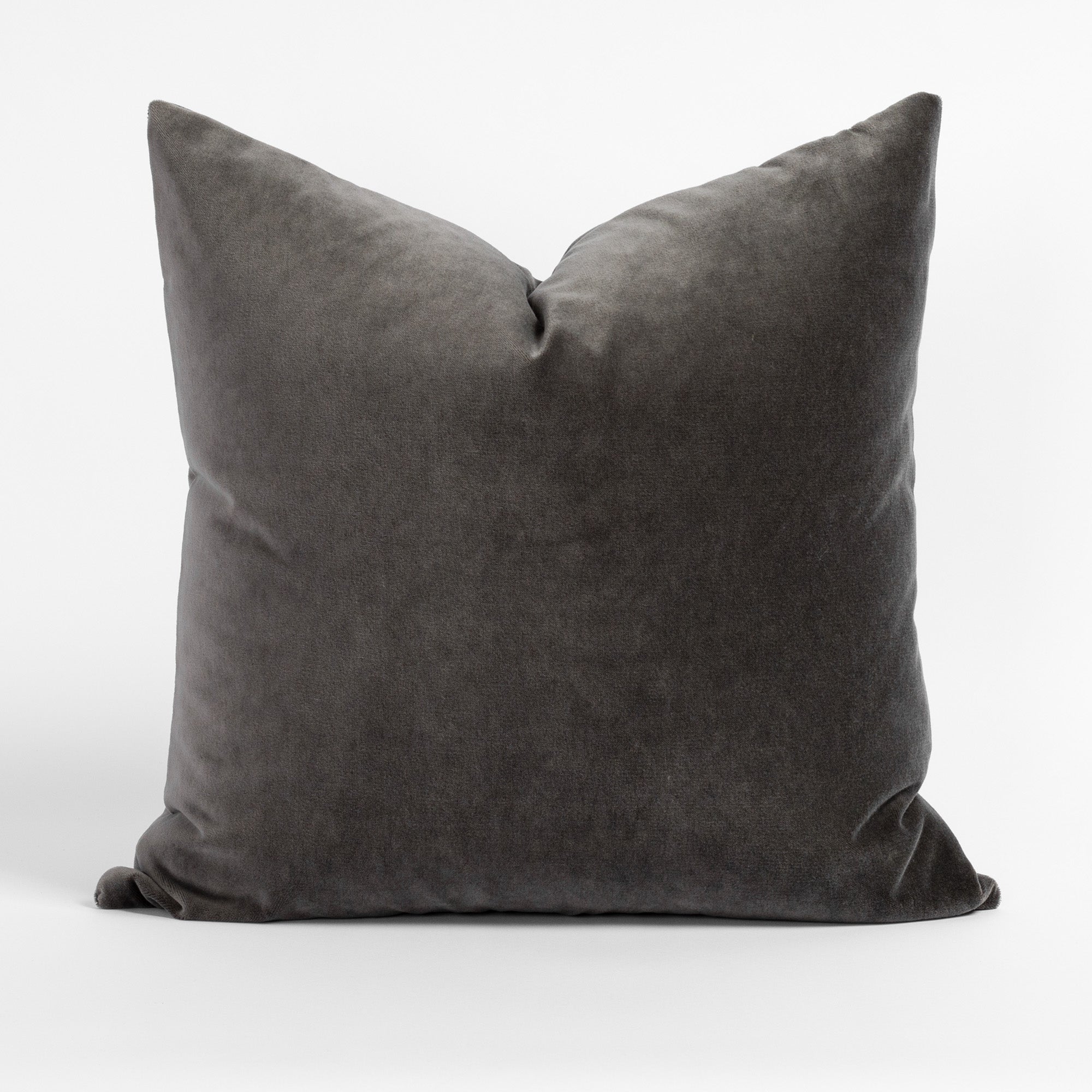 Mason Velvet Shale, a deep grey velvet pillow from Tonic Living