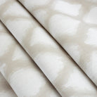 Melrose Sand, a beige and white ikat print fabric : view 3