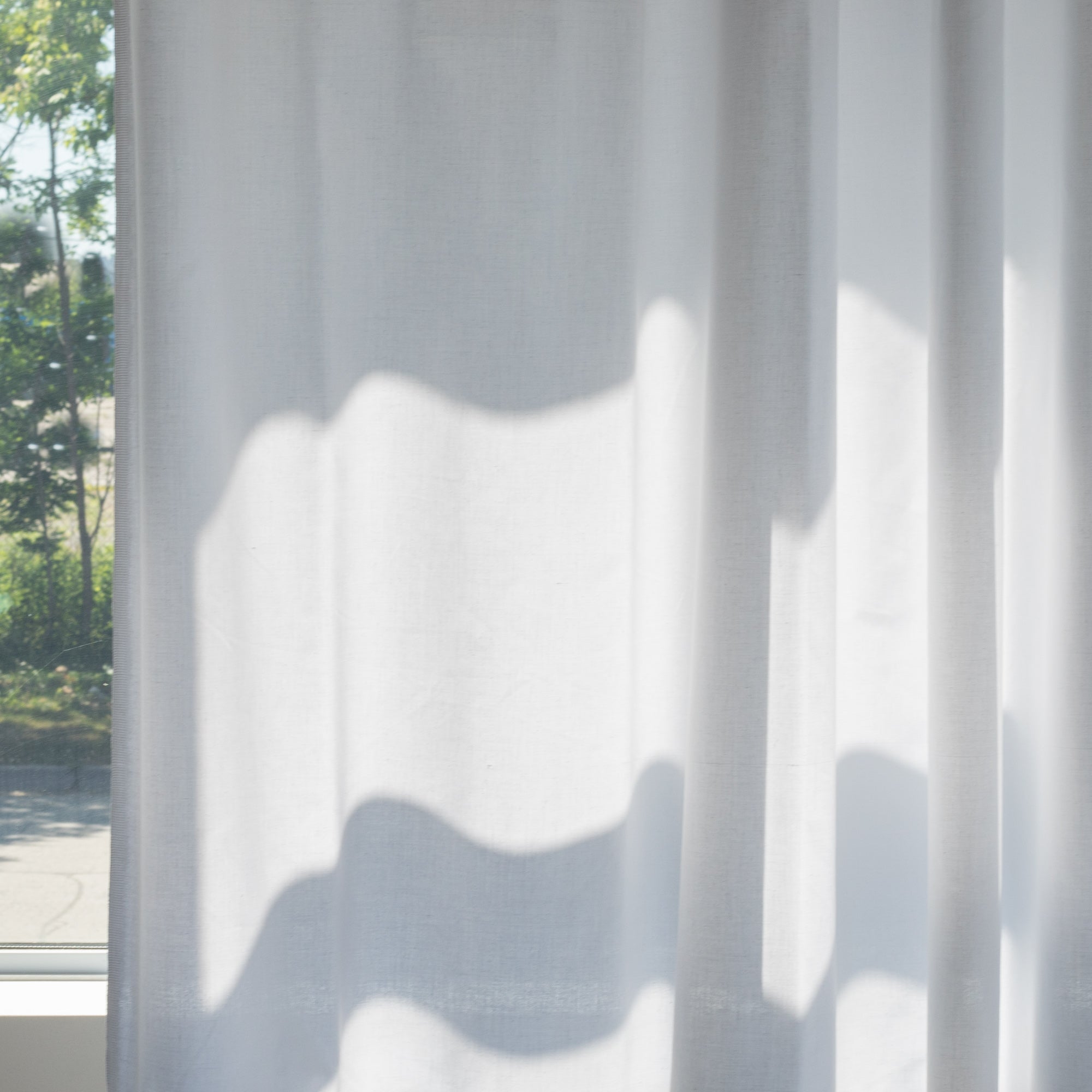 White polyester cotton lining by Tonic Living for drapery, curtains and roman blinds