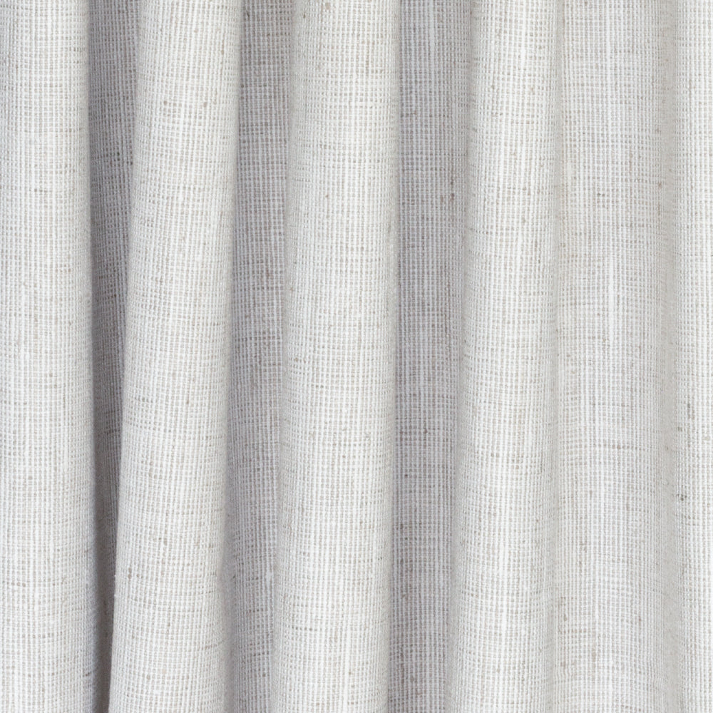 Stanhope Pearl fabric, a soft white and light grey woven home decor fabric from Tonic Living