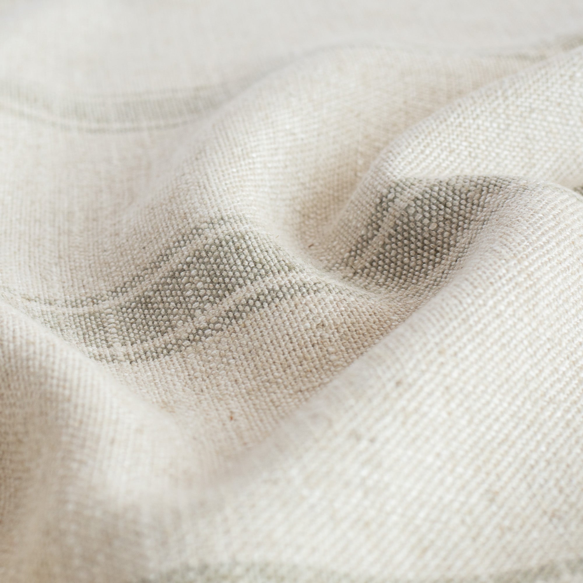 a watery blue and cream stripe fabric