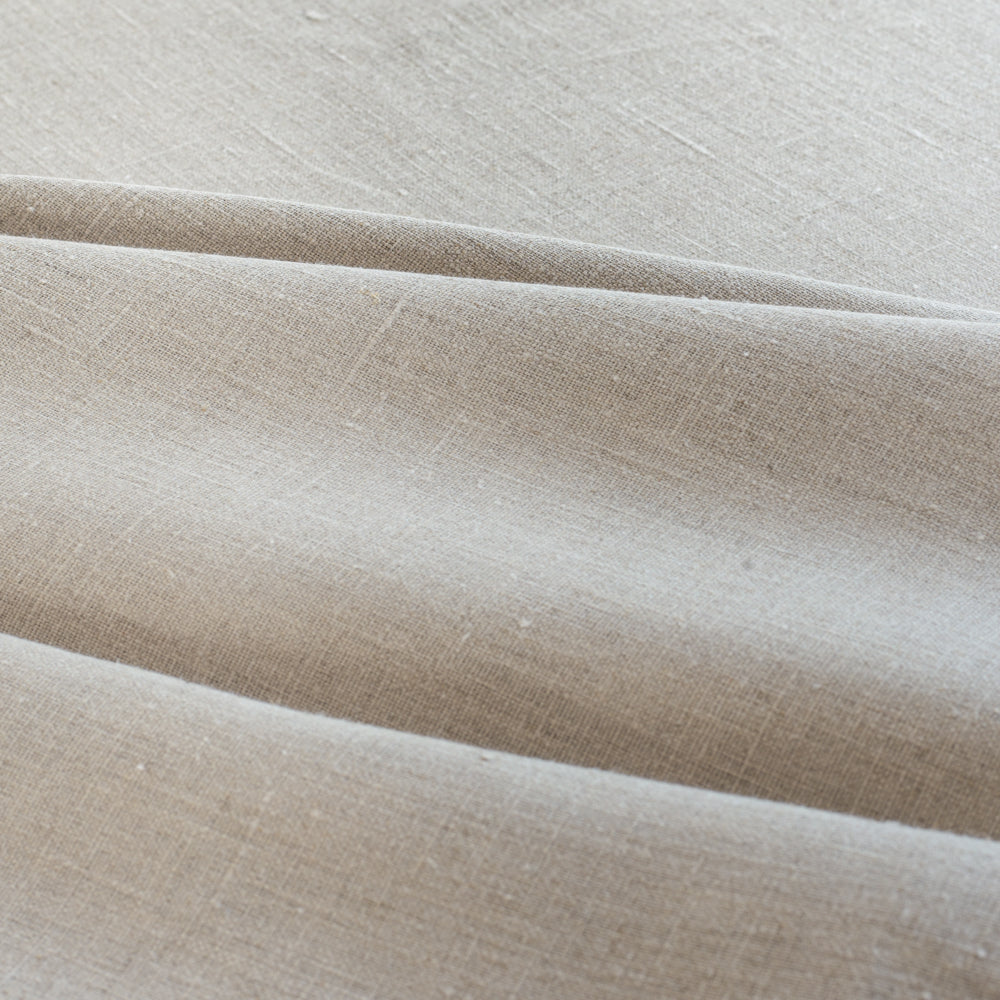 Tuscany Linen, a natural greige linen drapery fabric : view 2