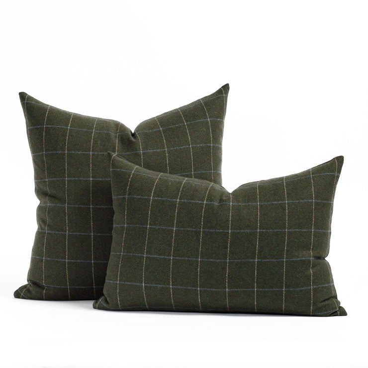 Addison Plaid 14x20 Lumbar Pillow, Moss – Tonic Living