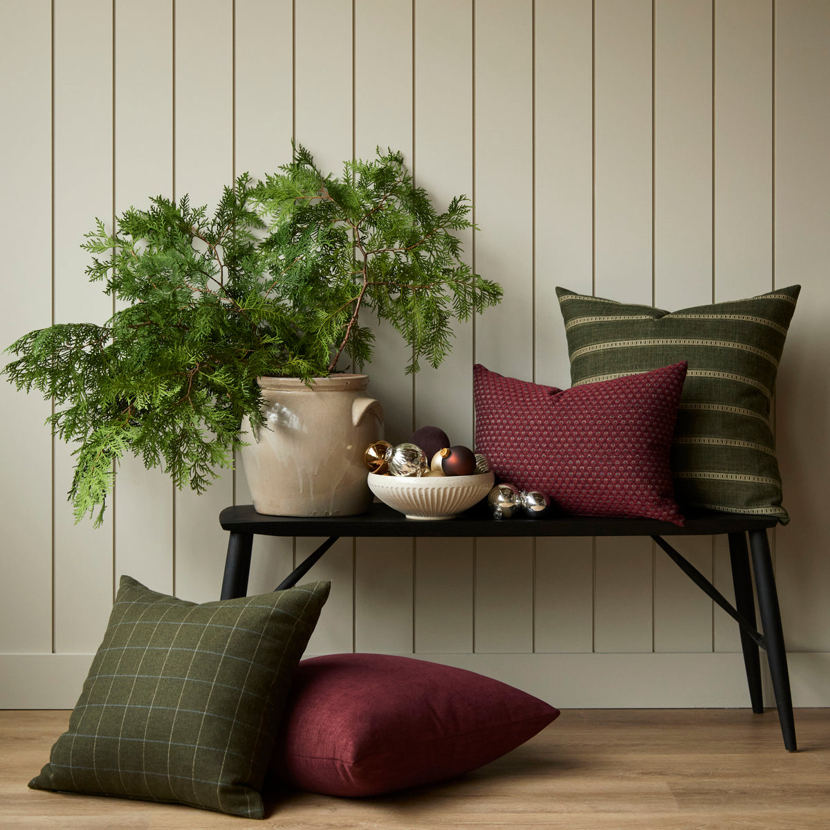 Addison Plaid 20x20 Pillow, Moss – Tonic Living