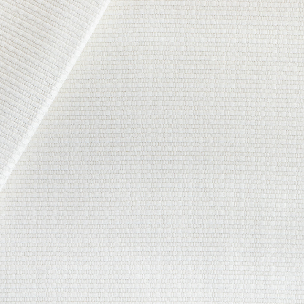 a white basket weave textured home decor fabric