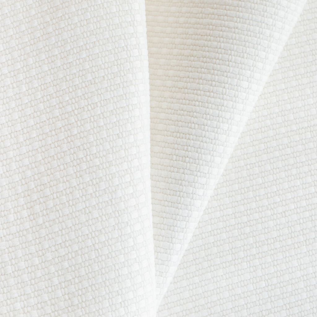 a white basket weave textured stain resistant upholstery fabric