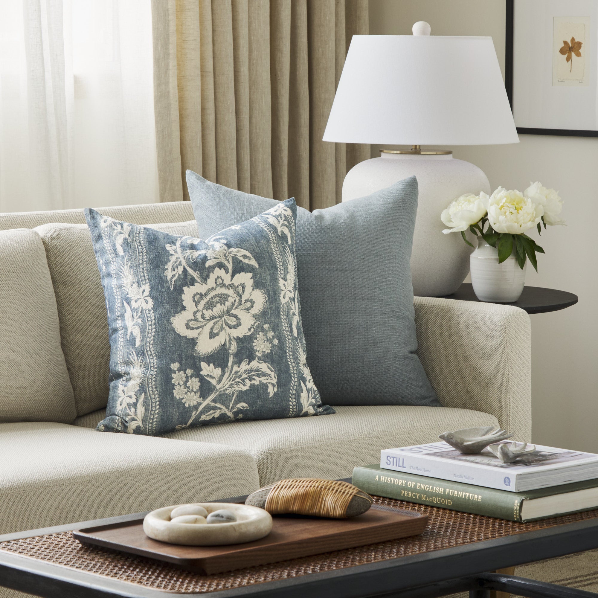 Ashford 20x20 Pillow, Denim – Tonic Living