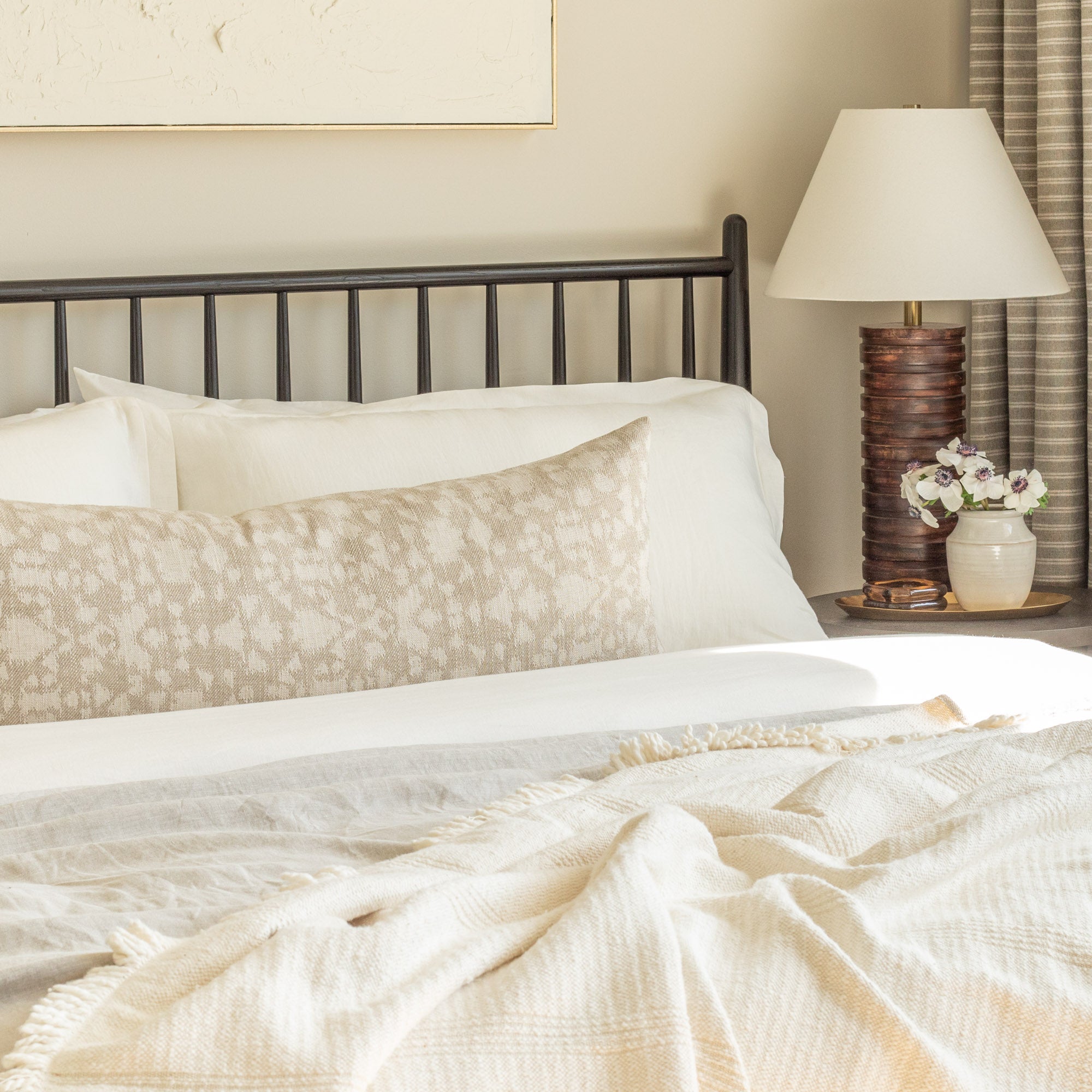 Beige pillows for bed outlet
