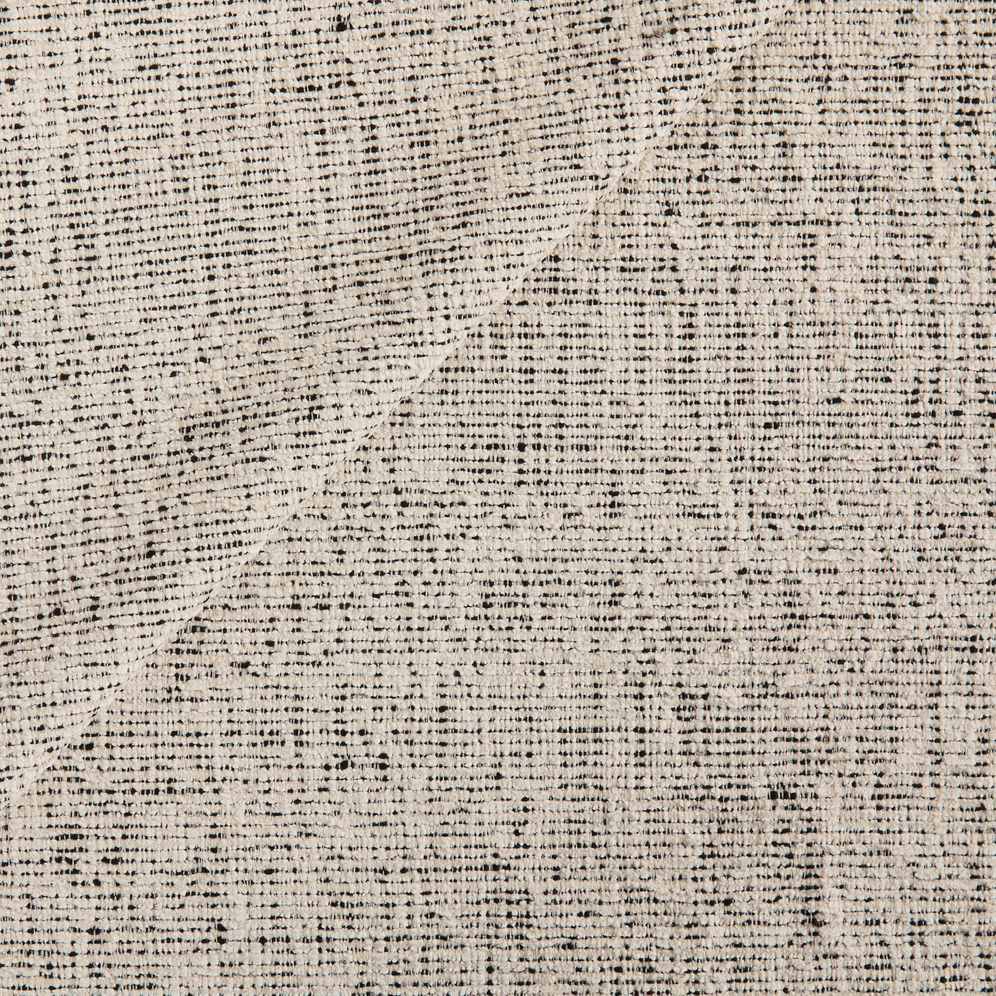 Atlas Fabric Salt & Pepper, off-white and black indoor-outdoor upholstery fabric from Tonic Living.
