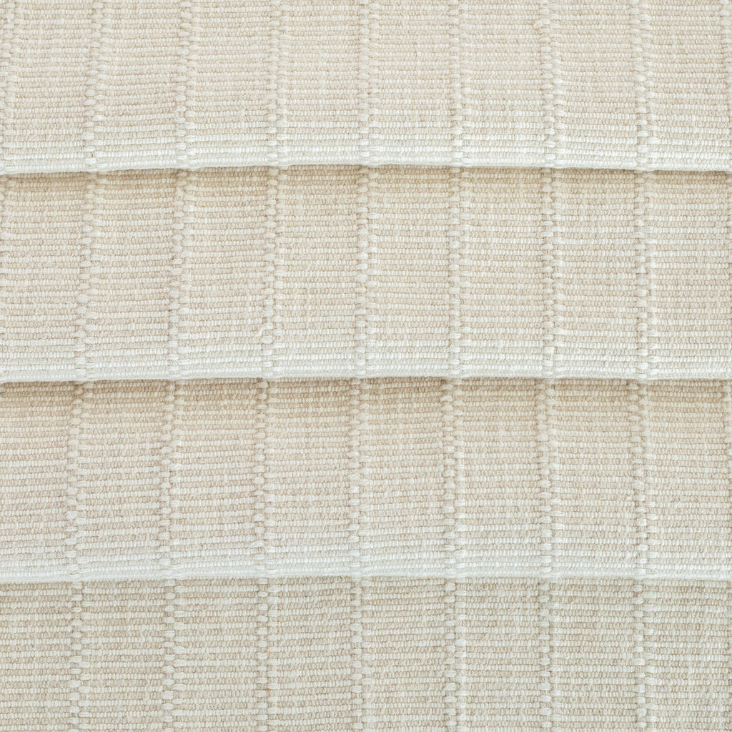 a beige and cream neutral tonal textured woven striped upholstery fabric : view 2
