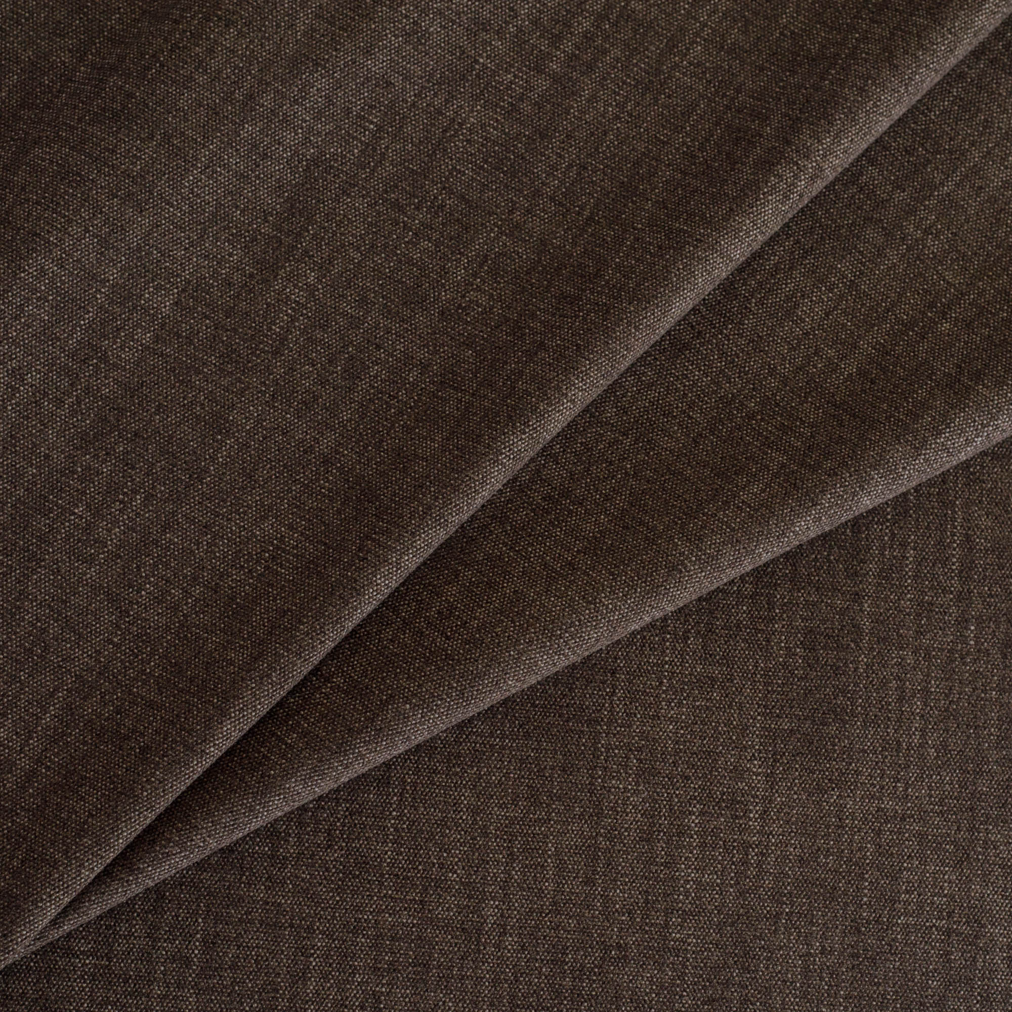 Tonic Living Bedford Coffee brown chenille upholstery fabric with soft woven texture.