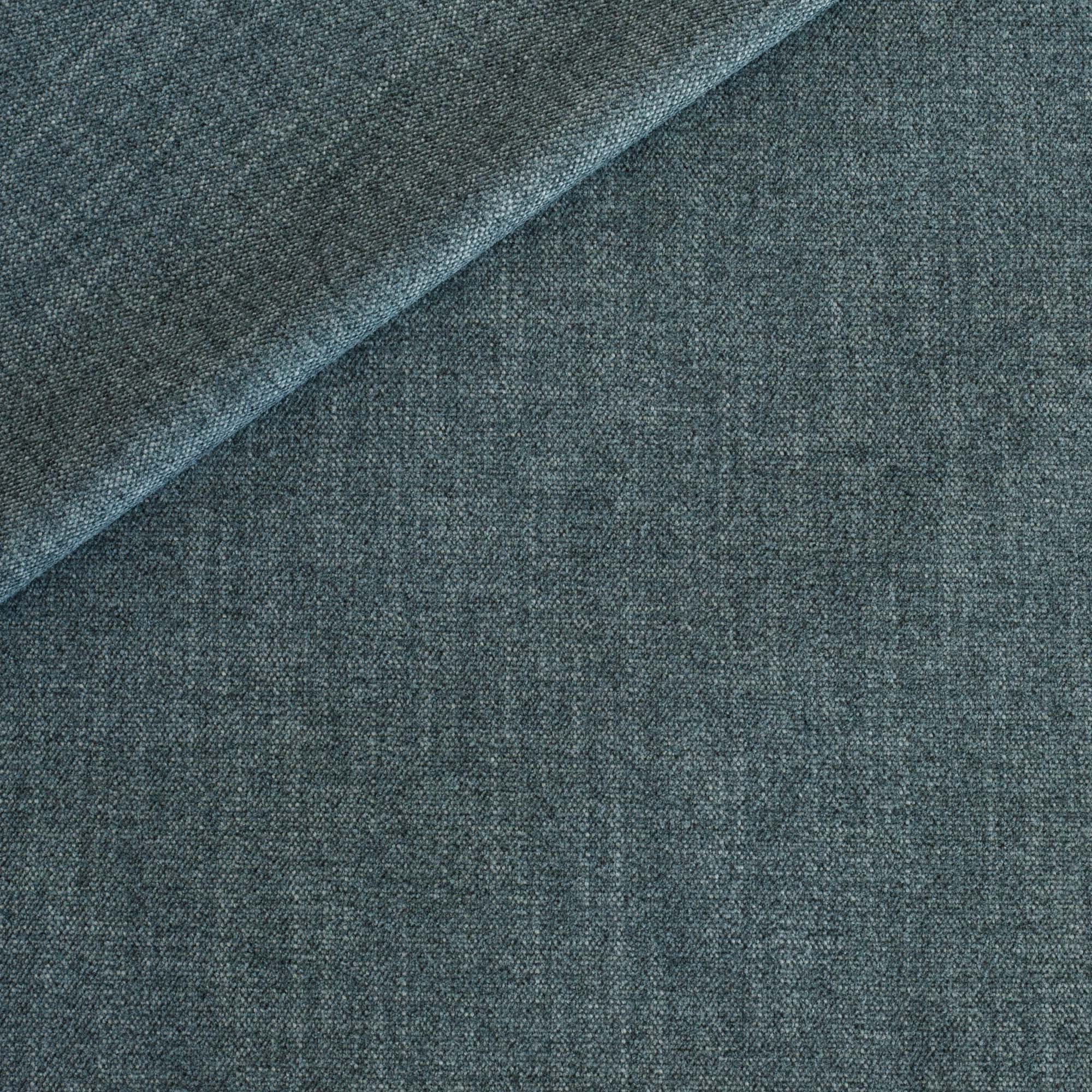 Tonic Living Bedford Denim chambray-blue chenille upholstery fabric for home decor.