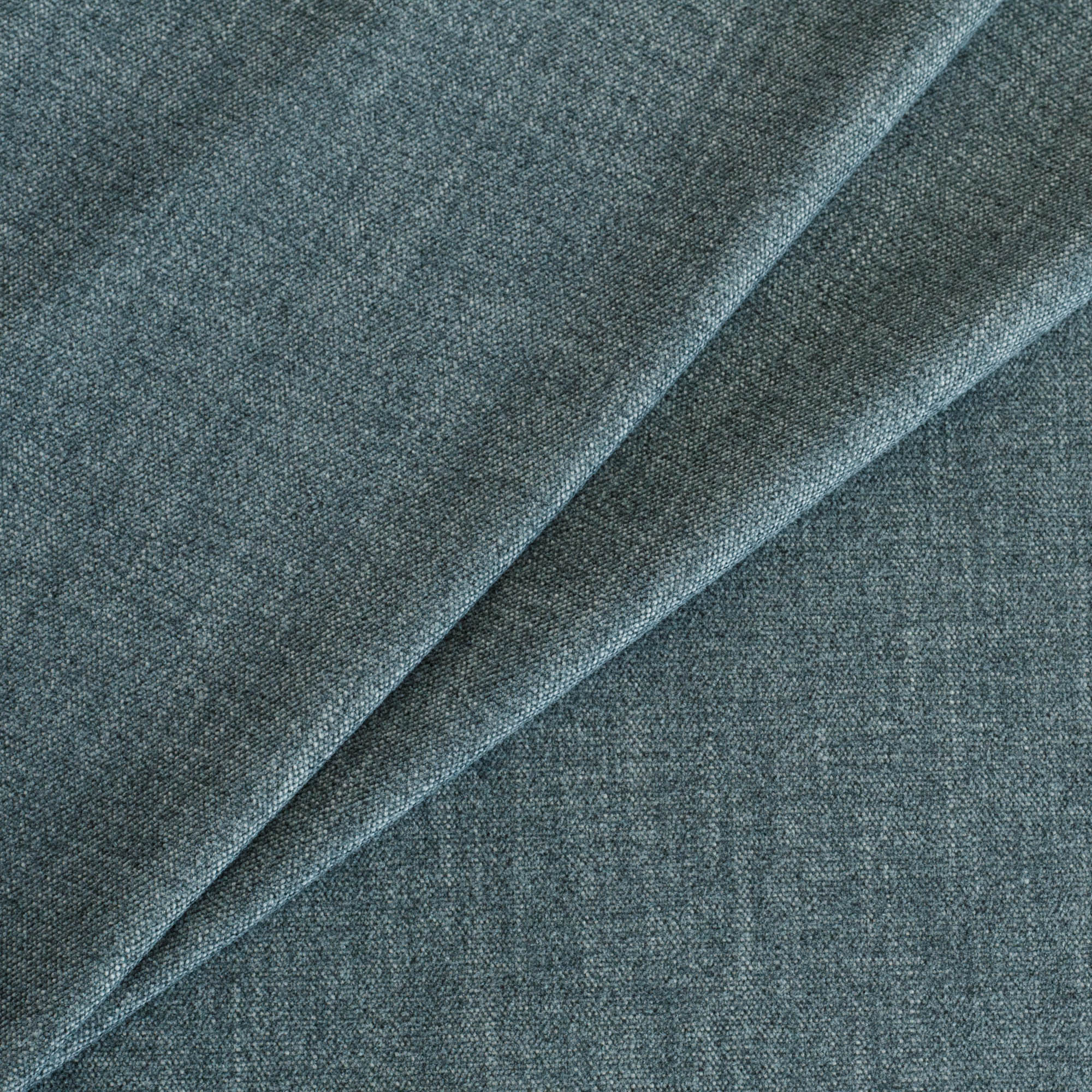 Tonic Living Bedford Denim blue chenille upholstery fabric with soft woven texture.