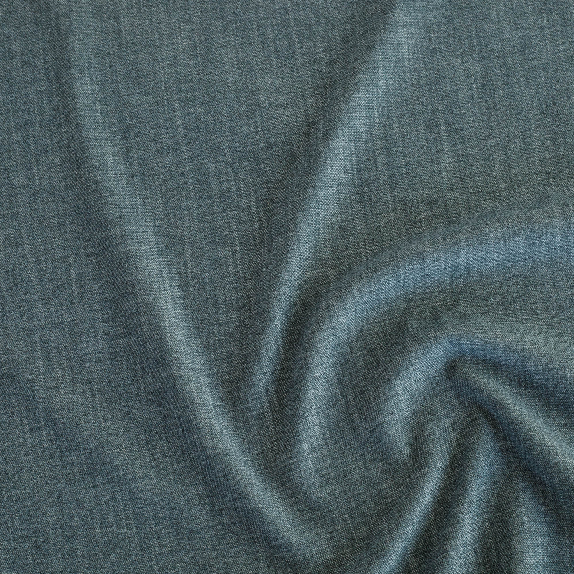 Tonic Living Bedford Denim upholstery fabric in soft medium-blue chenille weave.