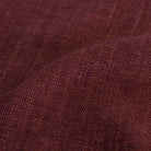 Close-up of Tonic Living Bedford Merlot dark red chenille upholstery fabric.