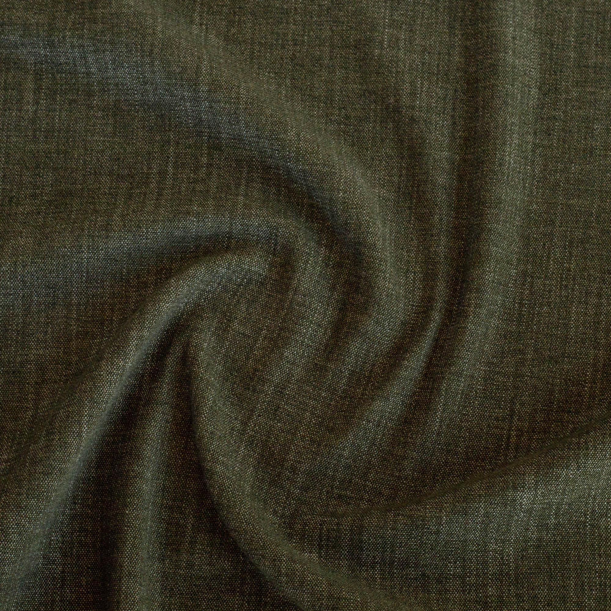 Tonic Living Bedford Moss olive-green chenille upholstery fabric with soft finish.