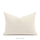 Tonic Living Studio Collection Bella Pillow in Pearl, a 14x20 cream quilted lumbar pillow.