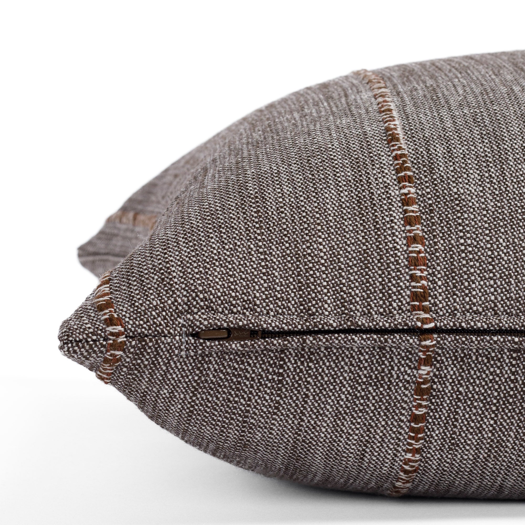 Brooklyn Stripe 22x22 Pillow, Chocolate – Tonic Living