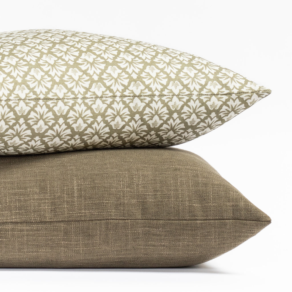 Calli Moss and Hollis Moss throw pillow pairing